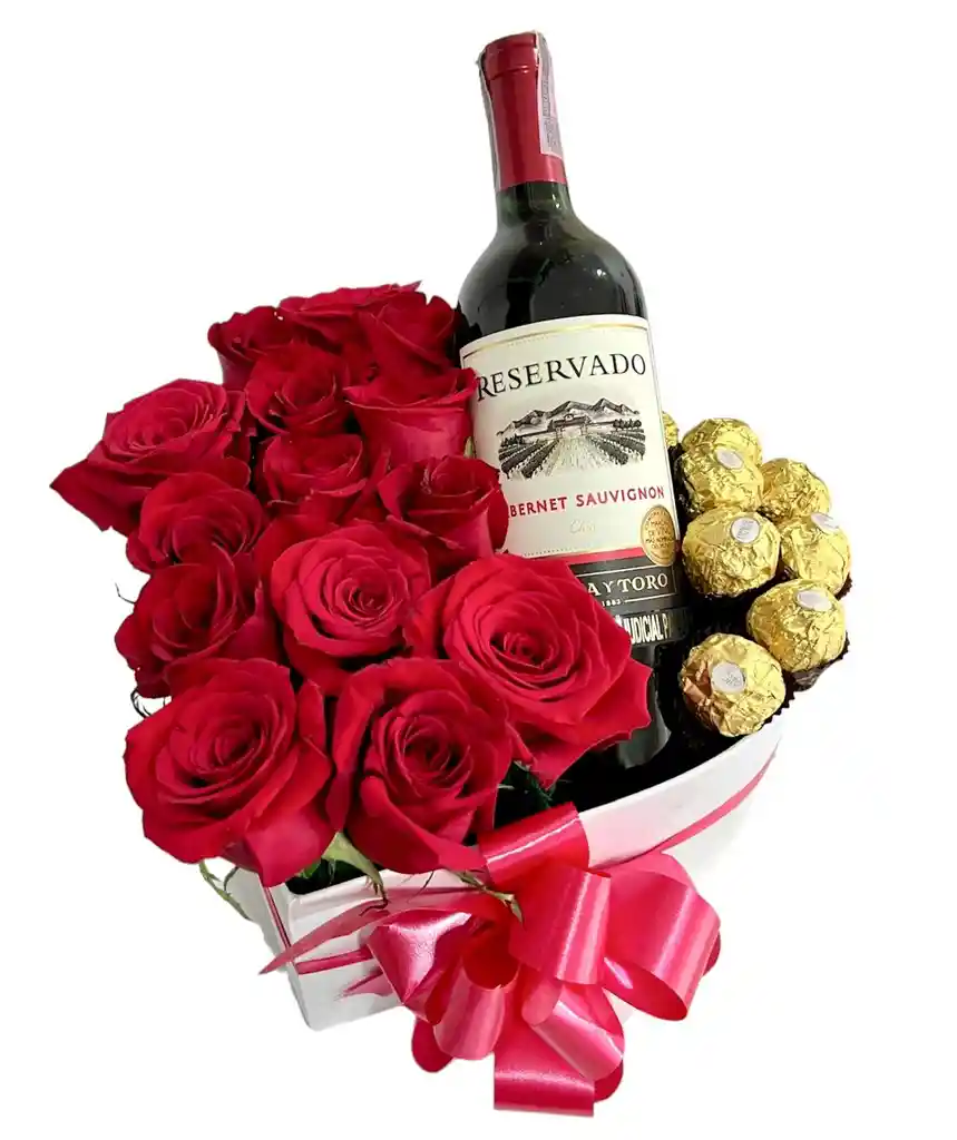 Corazon De Rosas, Vino Y Chocolates