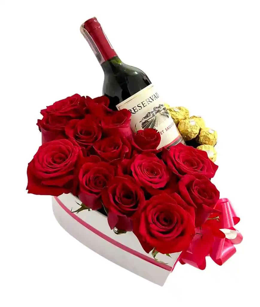 Corazon De Rosas, Vino Y Chocolates