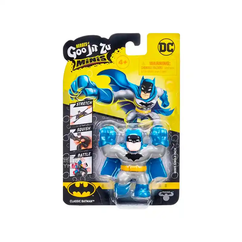 Goo Jit Zu Minis Dc Batman Negro Con Traje Azul Sttealth Armor