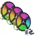 Cinta De Luz Led Multicolor Rgb 5 Metros Tira Led + Control *3
