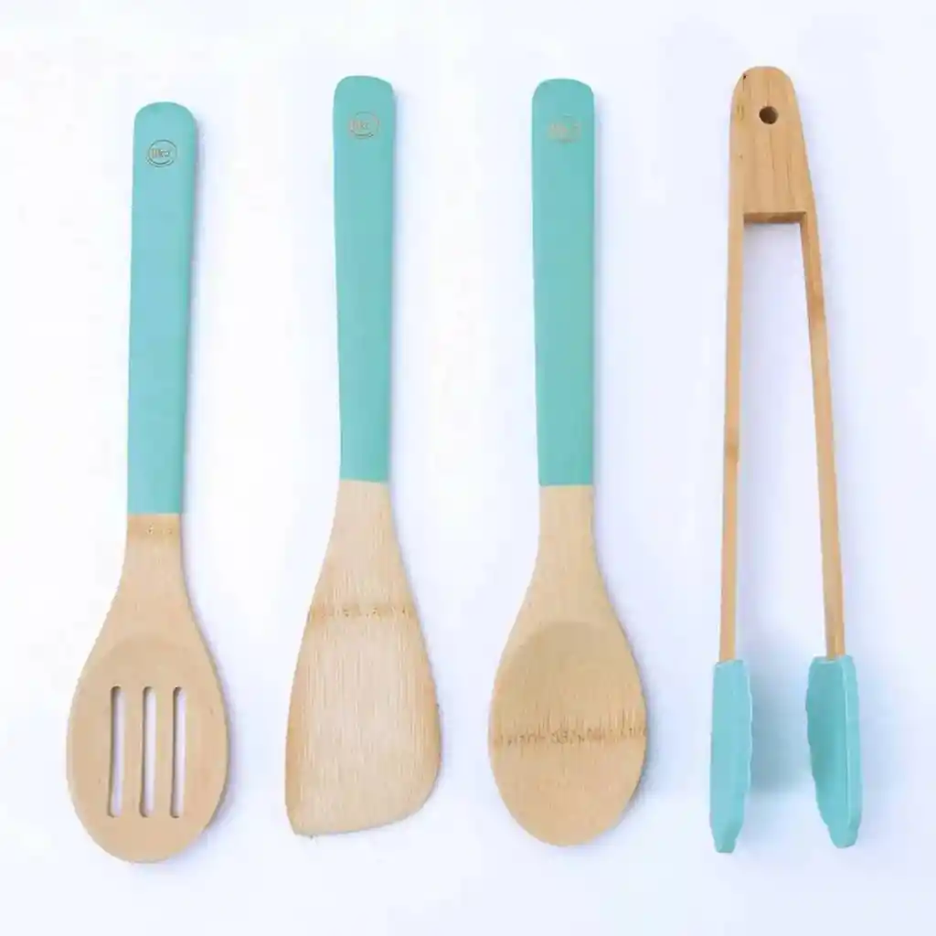 Set 4 Utensilios Cocina Ilko Bambu - Menta