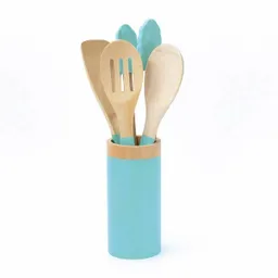 Set 4 Utensilios Cocina Ilko Bambu - Menta