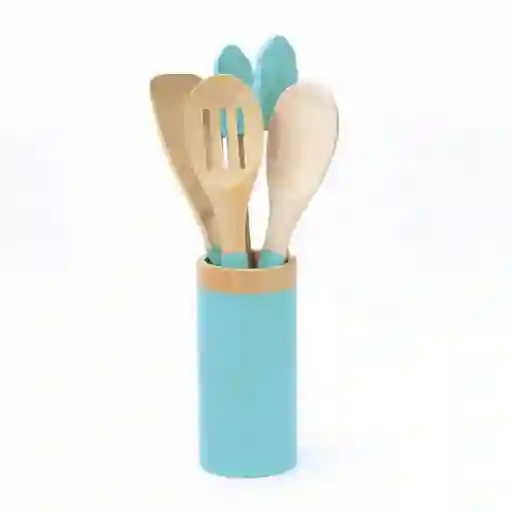 Set 4 Utensilios Cocina Ilko Bambu - Menta