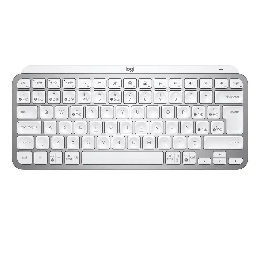 Teclado Avanzado Logitech Mx Keys Mini Iluminado Recargable Gris