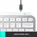 Teclado Avanzado Logitech Mx Keys Mini Iluminado Recargable Gris