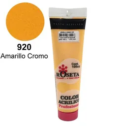 Roseta Pasta Acrilica - 100cc, Amarillo Cromo