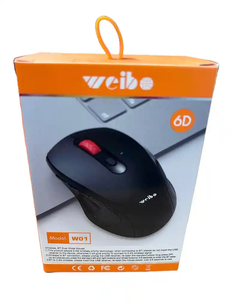 Mouse Inalambrico Hasta 10 Mt De Transmision 2.4g