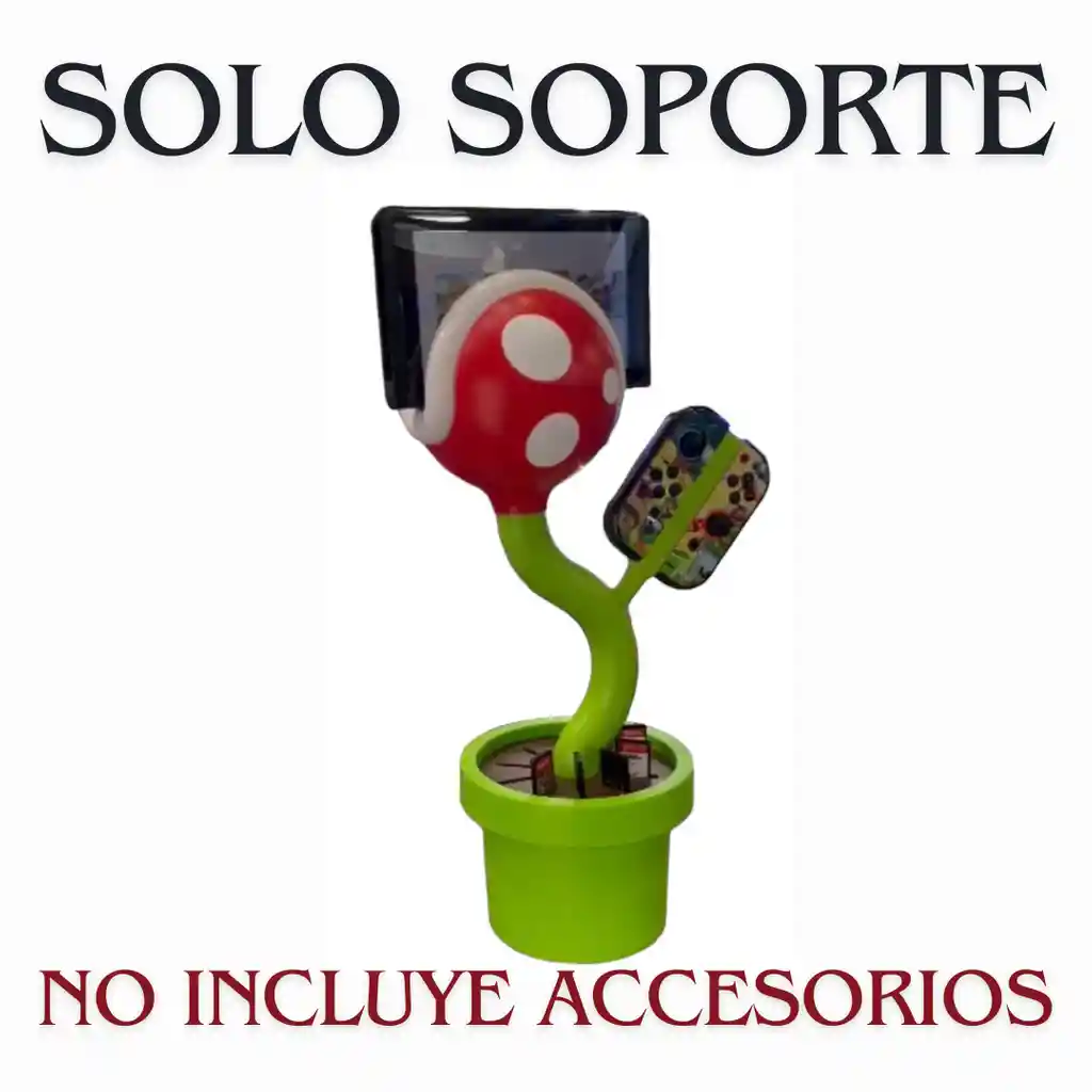 Base Soporte Planta Mario Para Nintendo Switch / Oled / Lite