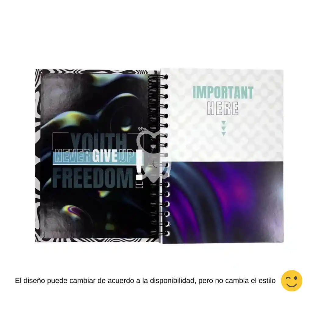 Cuaderno 5 Materias Argollado Grande Masculino