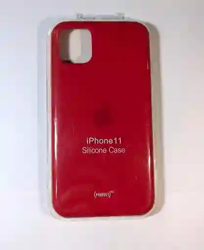 Estuche Iphone 11 Original Silicon Case Rojo