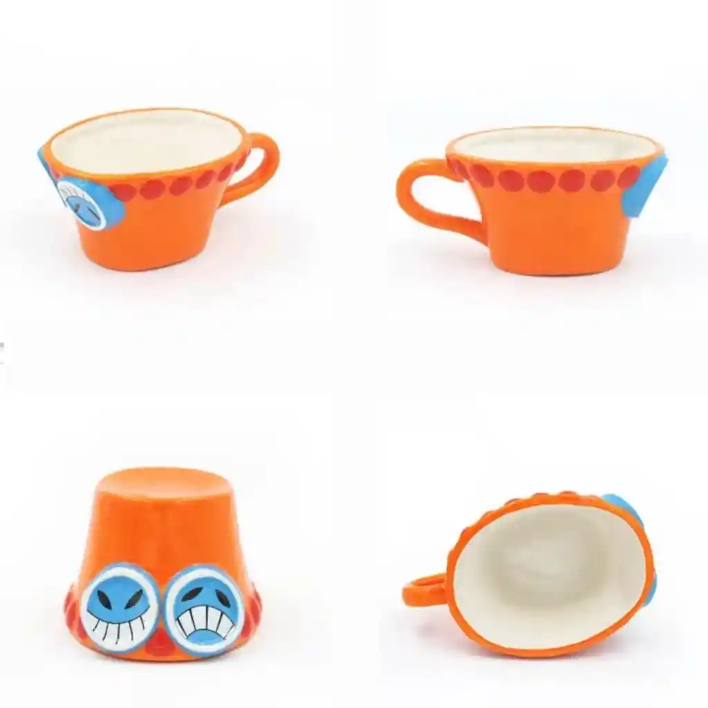 Mug Pocillo 3d One Piece Portgas D. Ace Sombrero