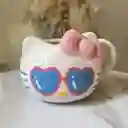 Mug Pocillo 3d Hello Kitty Gafas Corazón