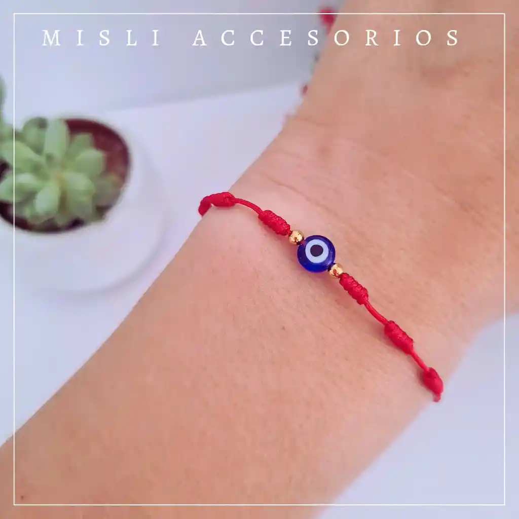 Pulsera De Protección 7 Nudos Y Ojo Turco