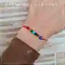 Pulsera De Protección 7 Chakras Piedra Natural Y Ojo Turco