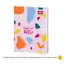 Cuaderno Cosido Rayado Pasta Dura Scribe Master Femenino 100h Con Stickers