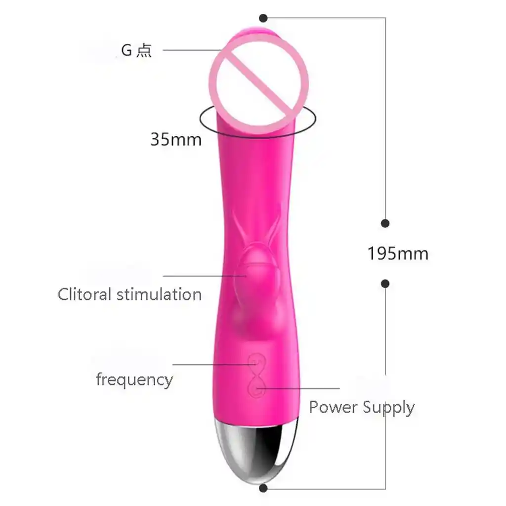 Vibrador Consolador Clitoris Y Punto G Recargable 26495-24