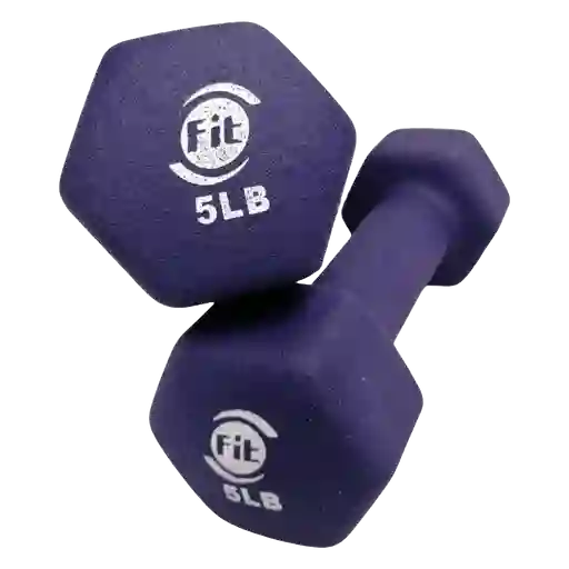 Par Mancuernas En Neopreno 5lb (hexagonal) Ha