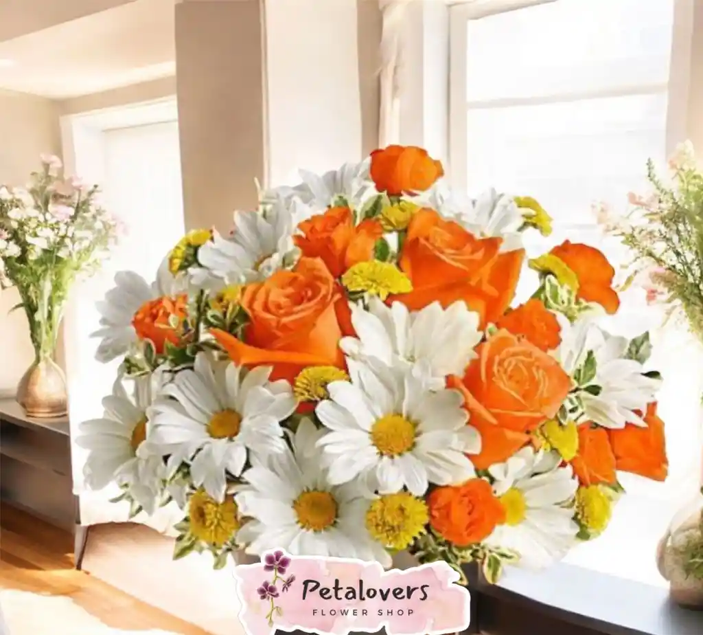 Flores Salmon Y Margaritas