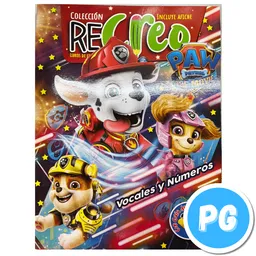 Libro Para Colorear Paw Patrol Vocales Numeros Y Abecedario