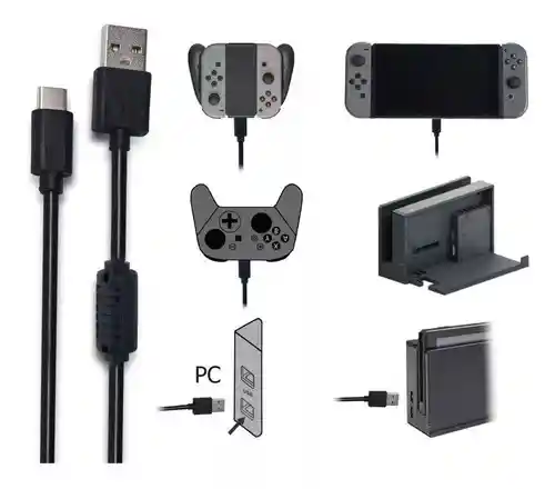 Cable De Carga Y Datos Para Nintendo Switch