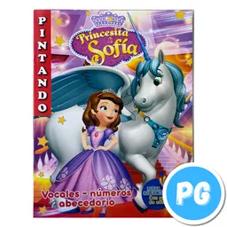 Libro Para Colorear Princesa Sofia Vocales Numeros Y Abecedario