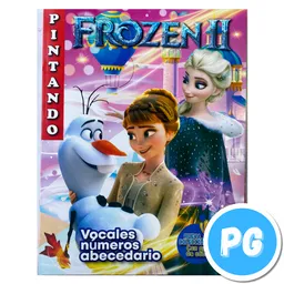 Libro Para Colorear Frozen Vocales Numeros Y Abecedario