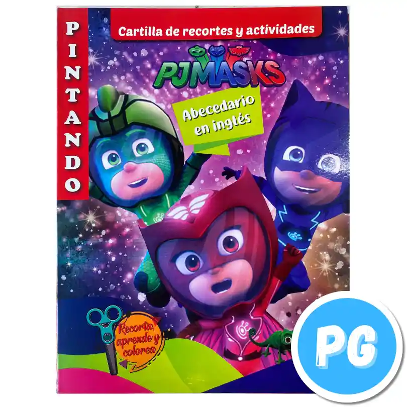 Libro Para Colorear Pj Masks Vocales Numeros Y Abecedario