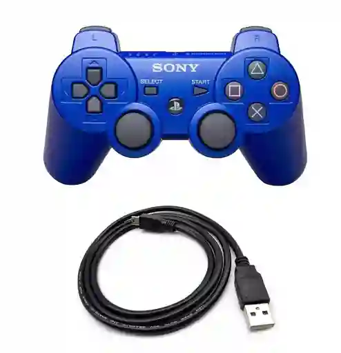 Control Compatible Ps3 Con Cable De Carga Bluethoot