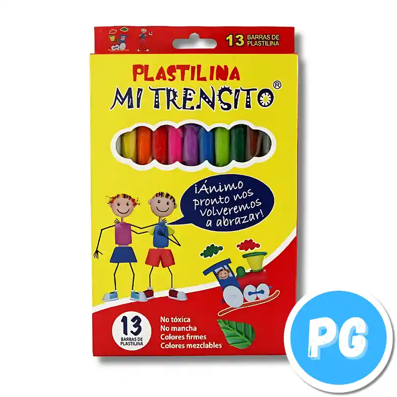 Paquete Plastilina En Barra Largas X13 Colores Surtidos