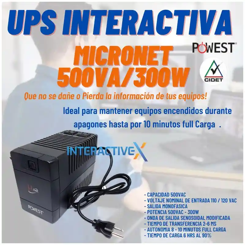 Ups Micronet 500va / Ups Interactiva