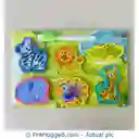 Puzzle Wild Animal Y Medios De Trnsportte