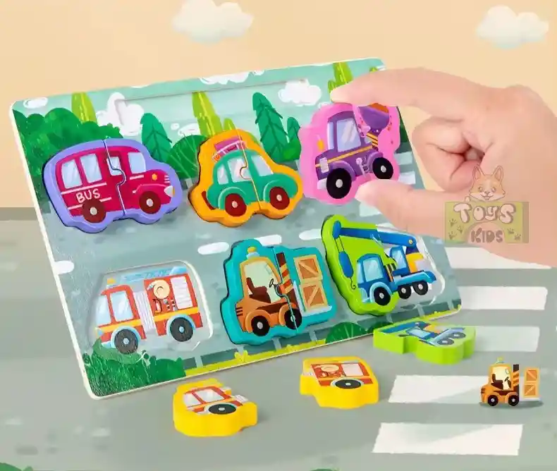 Puzzle Wild Animal Y Medios De Trnsportte