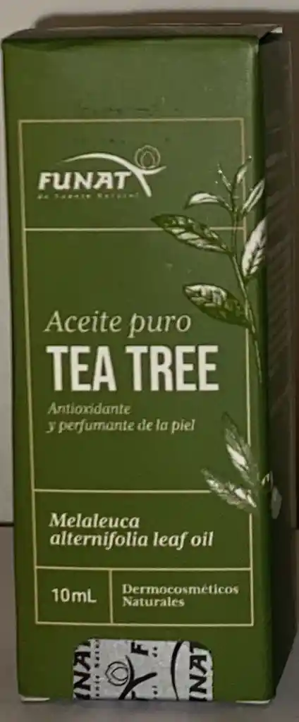 Aceite Escencial Puro Arbol De Te X 10 Ml Funat