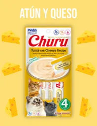 Churu Snack Cremoso Para Gato Atun Y Queso