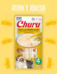 Churu Snack Cremoso Para Gato Atun Y Queso