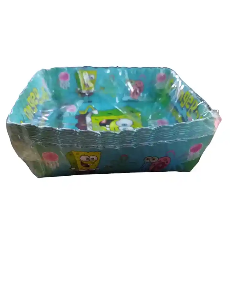 Plato Tortero De Bob Sponja X 12 Unidades