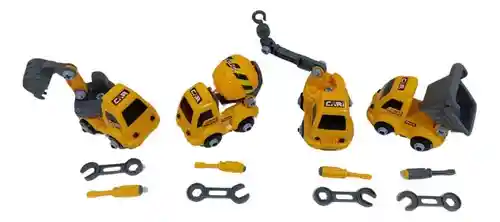 Kit Carros De Impulso De Construcción Armables Juguetes