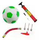 Kit Balón Mini #2 Manguera De Inflar Agujas Inflador Deporte