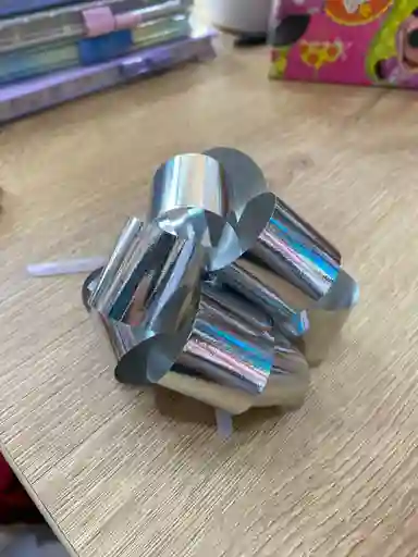 Moño Regalo 12cm Plateado