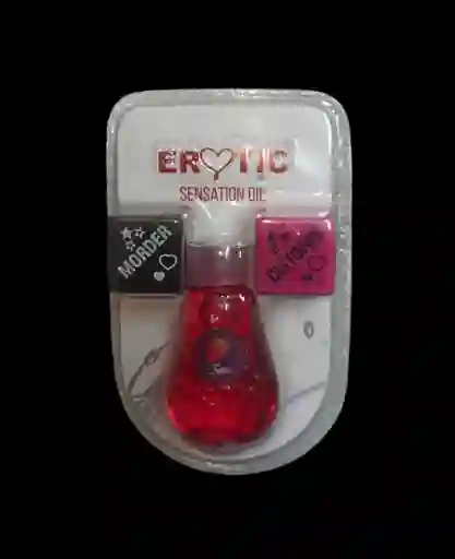 Lubricante Intimo Sabor A Fresa Efecto Caliente + Dados 14ml Erotic