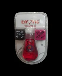 Lubricante Intimo Sabor A Fresa Efecto Caliente + Dados 14ml Erotic