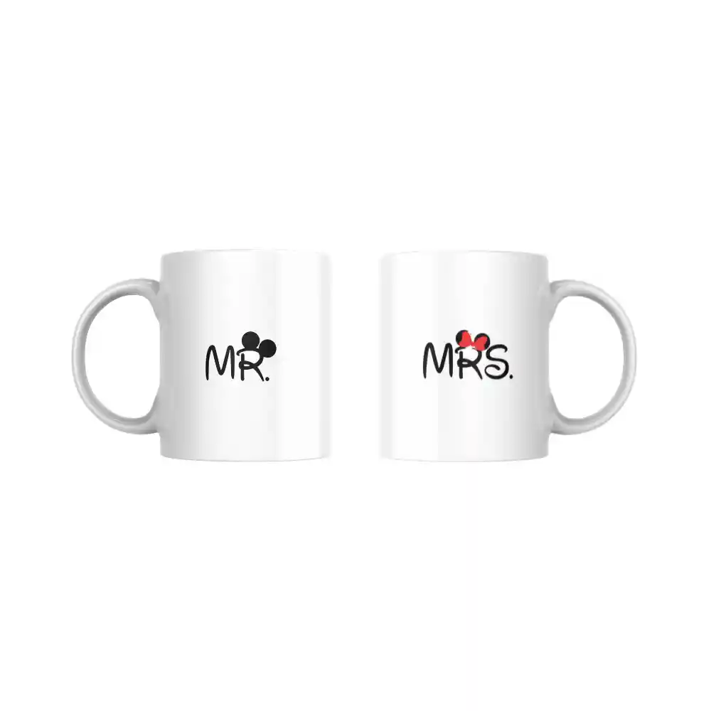 Set Mug Para Parejas Disney X 2. 11 Oz.