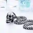 Cadena Calavera En Acero Inoxidable