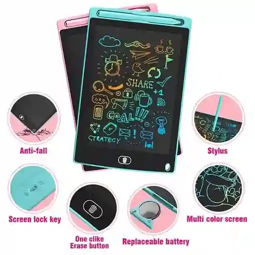 Tablero Mágico Tablero De Notas Lcd Dibujo Y Escritura