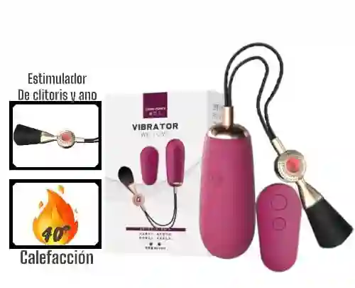 Huevo Vibrador De Lujo Con Estimulador Clitorial Y Control Remoto Inalámbrico