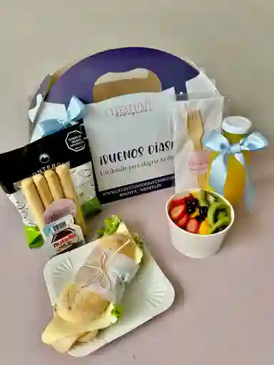 Desayuno Sorpresa Para Hombre: Feliz Cumpleaños. Box Standard Hombre