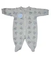 Pijama Enteriza 100% Alg 6/9 Meses-verde