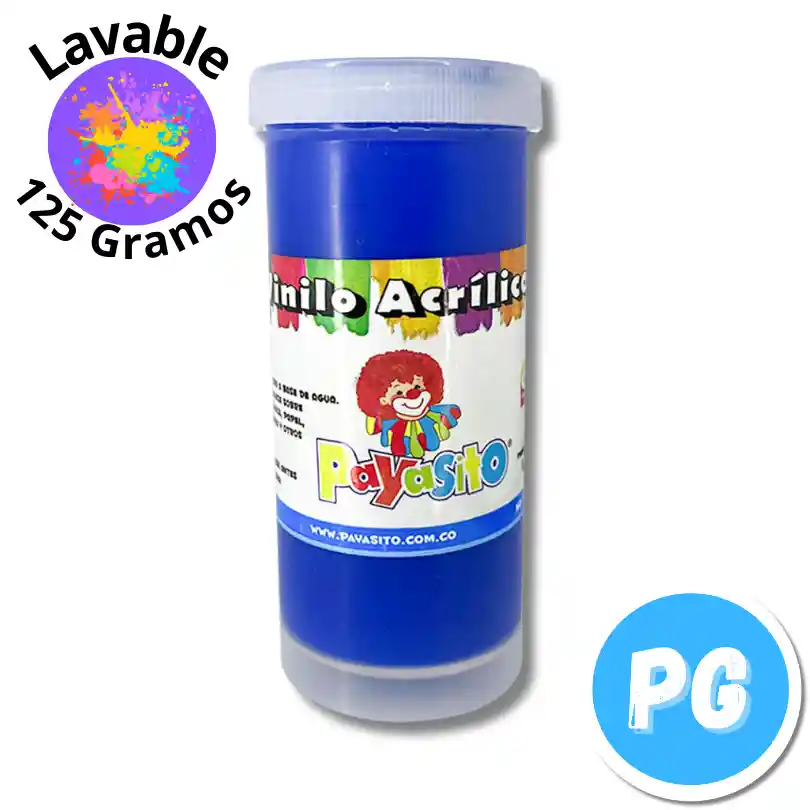 Vinilo Payasito Escolar 125 Gramos Azul