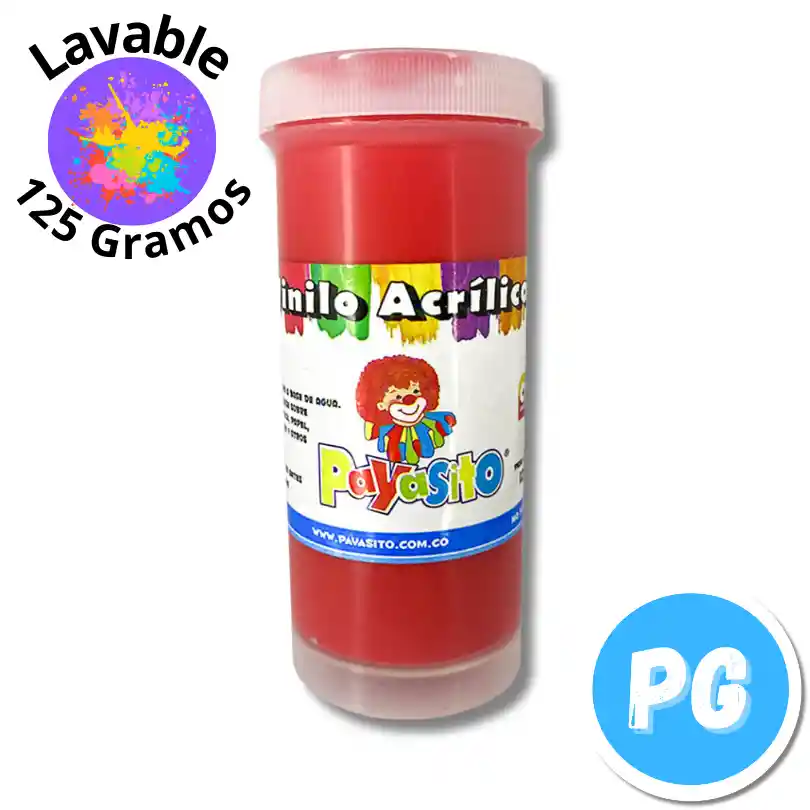 Vinilo Payasito Escolar 125 Gramos Rojo