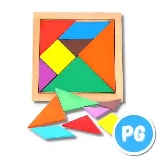 Tangram En Madera Pequeño